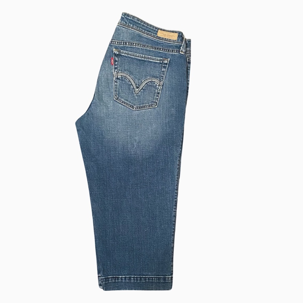 LEVI’S 545 Capri Jeans Mid-Rise Medium Wash